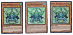 3X Yugioh Crystal Beast Emerald Tortoise BLCR-EN049 Ultra Rare 1st Edition NM - Image 1