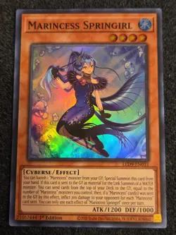 Yugioh! Marincess Springirl - LED9-EN031 - Super Rare - 1st Edition Near Mint, E - Image 1