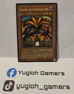 YUGIOH EXODIA THE FORBIDDEN ONE ULTRA LOB-124 1ST EDITION PLAYED - Image 1