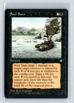 SOUL BURN - MTG Magic the Gathering Card - Ice Age - Common - Image 1