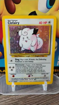 CLEFAIRY Base Set Series POKEMON Holo 1999 Trading Card 5/102 TCG - Image 1