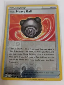 POKEMON TCG: HISUIAN HEAVY BALL 146/189 ASTRAL RADIANCE REVERSE HOLO CARD Pokemo - Image 1
