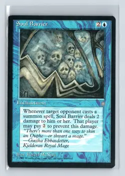 SOUL BARRIER - MTG Magic the Gathering Card - Ice Age - Uncommon - Image 1