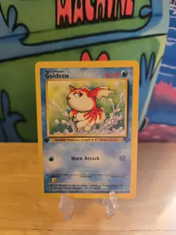 1999 Pokemon Jungle 1st Edition Goldeen 53/64 WOTC Non-Holo LP Vintage Card W Ld - Image 1