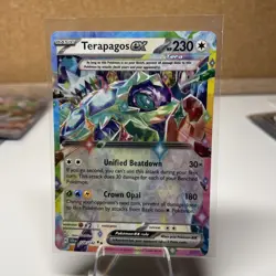 Terapagos ex 128/142 SV07: Scarlet and Violet Stellar Crown Double Rare Card - Image 1