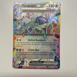 Terapagos ex 128/142 SV07: Scarlet and Violet Stellar Crown Double Rare Card - Image 2