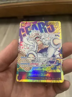 One Piece 2023 Awakening Monkey D Luffy OP05-119 SEC Alt Art ENGLISH Card - Image 1