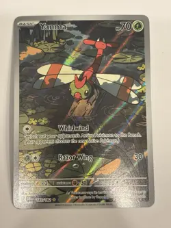 Pokemon TCG Yanma Destined Rivals Full Art Rare Card 183/182 - Image 1