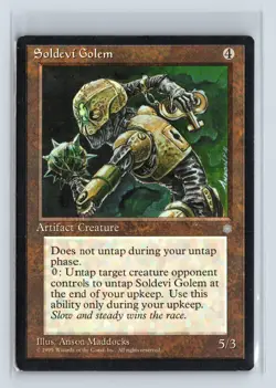 SOLDEVI GOLEM - MTG Magic the Gathering Card - Ice Age - Rare - Image 1