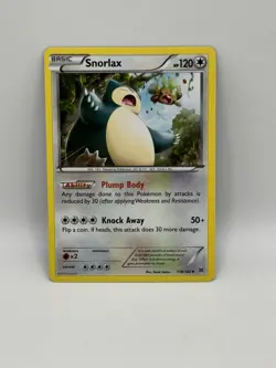 Pokemon TCG Snorlax 118/162 XY Breakthrough Regular Uncommon Card - Image 1