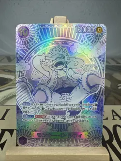 One Piece Monkey D Luffy Silver Parallel Manga Sp Card Proxy DIY fanmade - Image 1