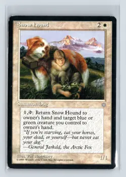 SNOW HOUND - MTG Magic the Gathering Card - Ice Age - Uncommon - Image 1