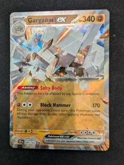 Pokemon Garganacl EX TCG Stellar Crown Holo Double Rare Card 089/142 Sv07 - Image 1