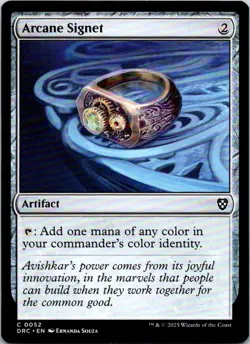 Arcane Signet (0052) - 52 - Commander: Aetherdrift - Magic MTG - NM- Artifact - Image 1