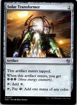 Solar Transformer - 137 - Commander: Aetherdrift - Magic MTG - NM- Artifact - Image 1