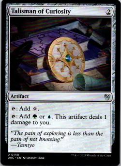 Talisman of Curiosity - 140 - Commander: Aetherdrift - Magic MTG - NM - Artifact - Image 1