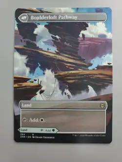 MTG Branchloft/Boulderloft Pathway Zendikar Rising Borderless Rare - Image 2