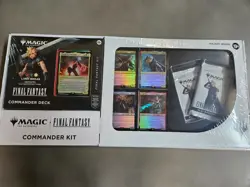 MTG Final Fantasy Cloud Commander Deck plus 2 packs and 4 promo cards - Image 1