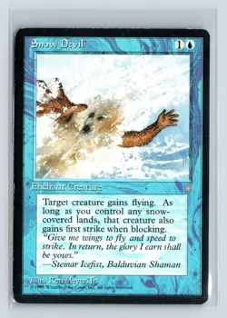SNOW DEVIL - MTG Magic the Gathering Card - Ice Age - Common - Image 1