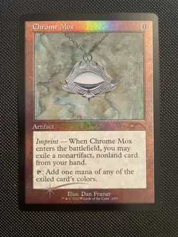 MtG Retro Foil Secret Lair Chrome Mox 30th Anniversary - Image 1