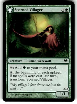 Scorned Villager Dark Ascension Foil MTG - Image 1