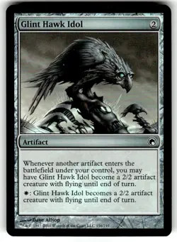 FOIL MTG Glint Hawk Idol Scars of Mirrodin Regular - Image 1