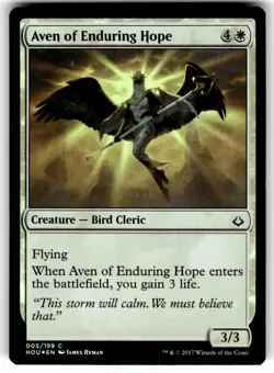 FOIL MTG NM Aven of Enduring Hope Hour of Devastation Regular - Image 1