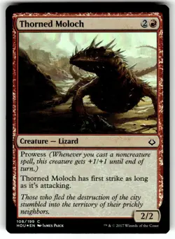 FOIL MTG Thorned Moloch Hour of Devastation Regular - Image 1