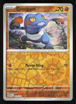 Croagunk 114/193 Reverse Holo NM Pokemon TCG Scarlet & Violet Paldea Evolved PAL - Image 1