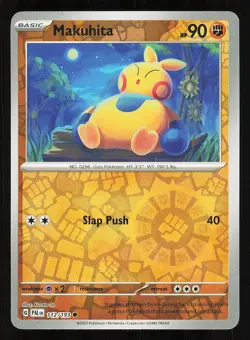 Makuhita 112/193 Reverse Holo NM Pokemon TCG Scarlet & Violet Paldea Evolved PAL - Image 1