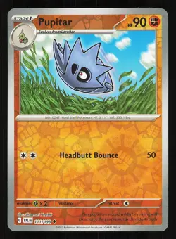 Pupitar 111/193 Reverse Holo NM Pokemon TCG Scarlet & Violet Paldea Evolved PAL - Image 1