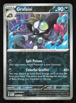 Grafaiai 146/193 Reverse Holo NM Pokemon TCG Scarlet & Violet Paldea Evolved PAL - Image 1