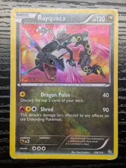 MP/HP Rayquaza 128/124 2012 Pokemon Dragons Exalted Secret Rare Holo - Image 1