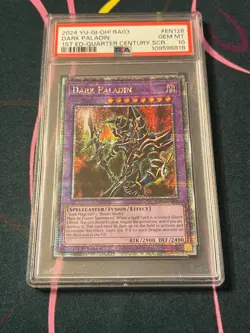 Dark Paladin Yugioh 2024 RA03-EN126 Quarter Century Secret Rare 1st PSA 10 - Image 1