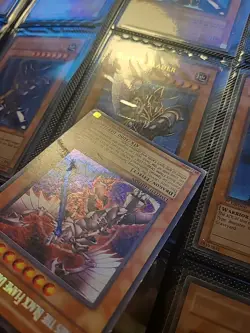 Yugioh Horus the Black Flame Dragon LV8 EEN-ENSE1 Limited Ed. Secret Rare - Image 3