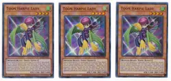 3X Yugioh Toon Harpie Lady BLCR-EN066 Ultra Rare 1st Edition NM - Image 1