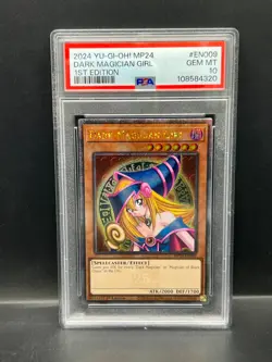 Yugioh PSA 10 GEM MT Dark Magician Girl MP24-EN009 Quarter Century Rare 1st 4320 - Image 1