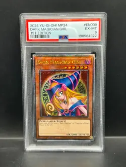 Yugioh PSA 6 EX-MT Dark Magician Girl MP24-EN009 Quarter Century Rare 1st S#4322 - Image 1