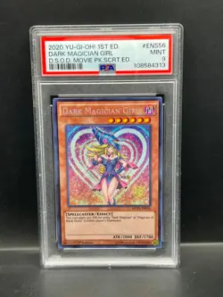 Yugioh PSA 9 MINT Dark Magician Girl MVP1-ENS56 Secret Rare 1st Edition S#4313 - Image 1