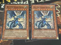 YUGIOH! Blue-Eyes Shining Dragon MOV-EN001 Super Rare Limited Edition LP - Image 1