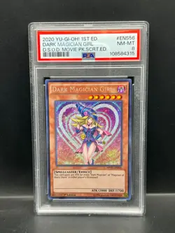 Yugioh PSA 8 NM-MT Dark Magician Girl MVP1-ENS56 Secret Rare 1st Edition S#4315 - Image 1