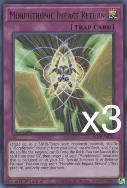 3X Yugioh Morphtronic Impact Return BLCR-EN020 Ultra Rare 1st Edition NM - Image 1