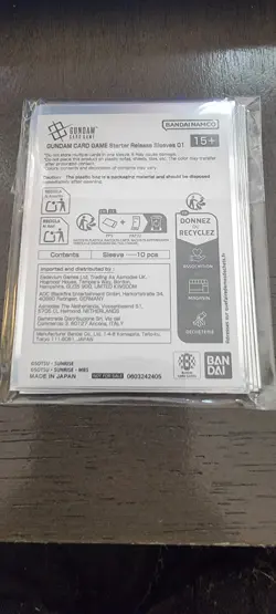 Gundam Card Game Starter Release Sleeves Strike (01) Sealed pack of [10x] - Image 2