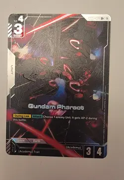 Gundam Card Game Newtype Rising GD01-071 R+ Gundam Pharact Art English Fast Ship - Image 1