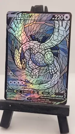 pokemon card lugia rainbow holo ( Fan Art) Crd1167 - Image 1