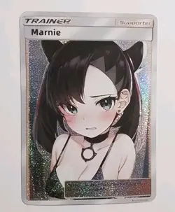 Marnie Anime Waifu Sexy Doujin ACG DIY Trainer Art card - Image 1