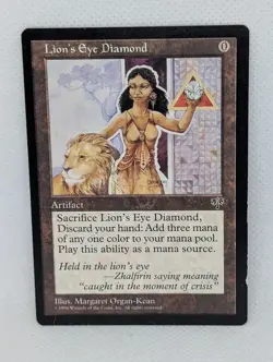 Lion's Eye Diamond Mirage MTG Magic: The Gathering rare Reserved List vintage MP - Image 1