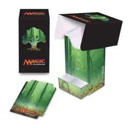 Ultra PRO MTG Deck Box Forest Mana 5 Full-View w/ Dice Tray | New - Image 1