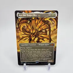 Ao, the Dawn Sky (Borderless) - Kamigawa: Neon Dynasty (NEO) #406 - MTG NM - Image 1