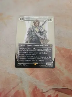 Dion, Bahamut's Dominant Borderless Foil Final Fantasy MTG NM - Image 1